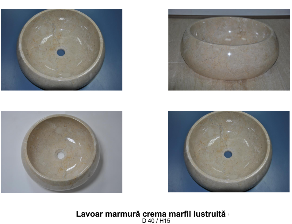 Lavoar marmura crema marfil